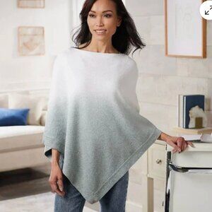Barefoot Dreams Cozychic Ultra Lite Ocean Breeze Poncho One Size
